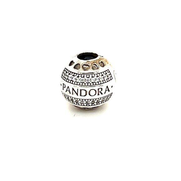 Pandora Signature Cz Clip Charm - Picture 1 of 3